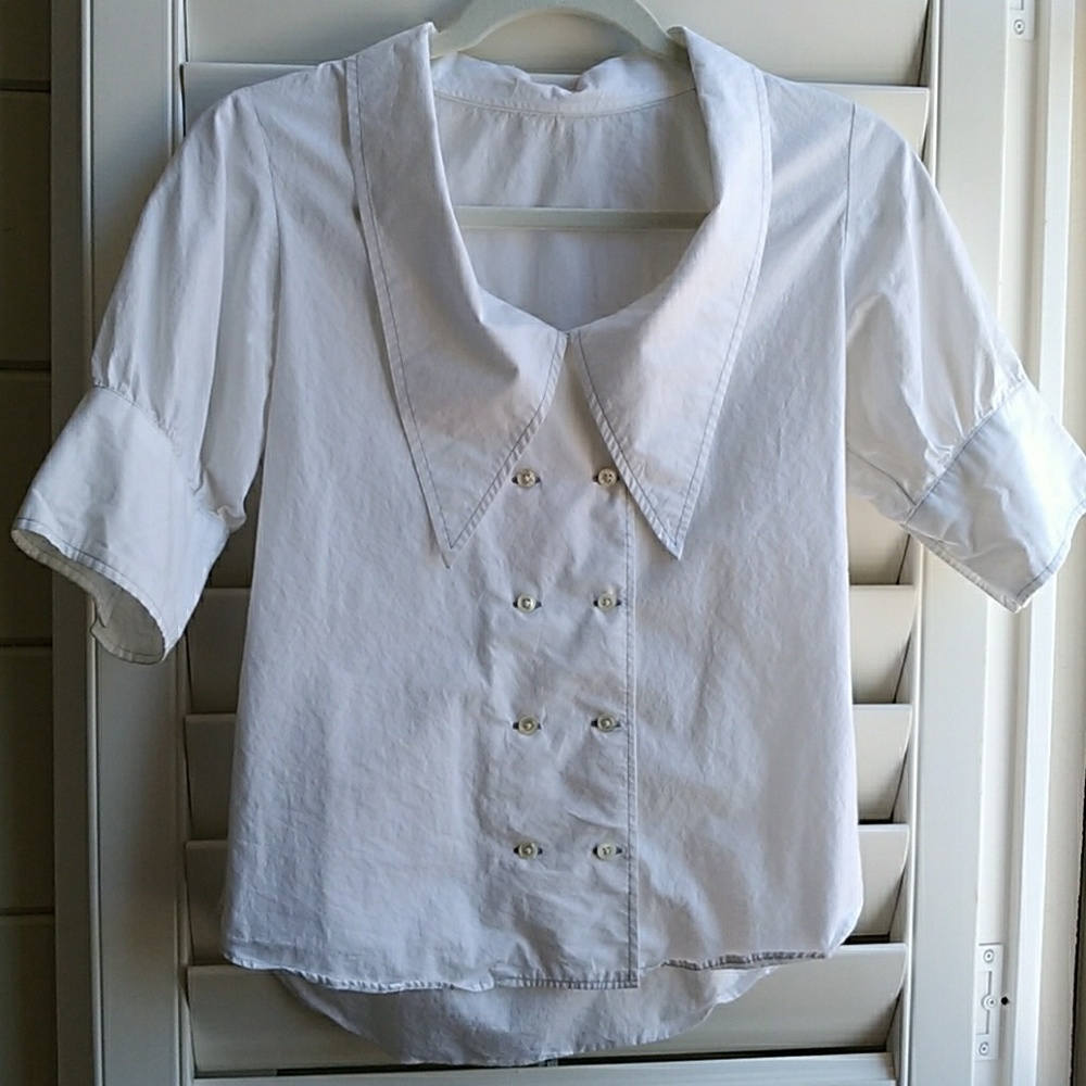 Billy Reid white button down blouse